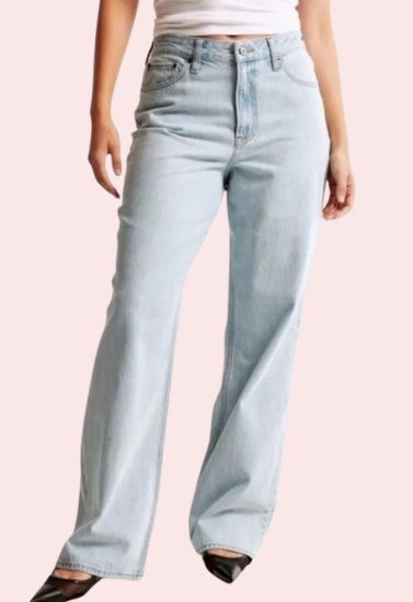 High Rise Loose Fit Denim for Curvy Women - My Vastra