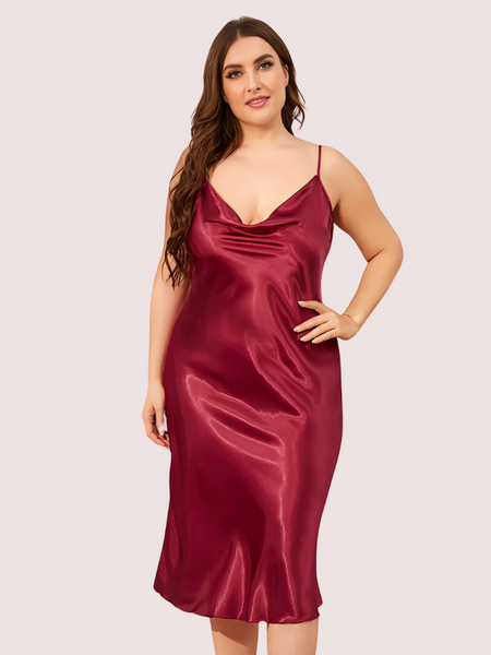 Classic Plus size Luxury Silky Satin Nightwear (4XL-5XL)