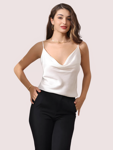 Premium Silk Cowl Neck Camisole for Layering