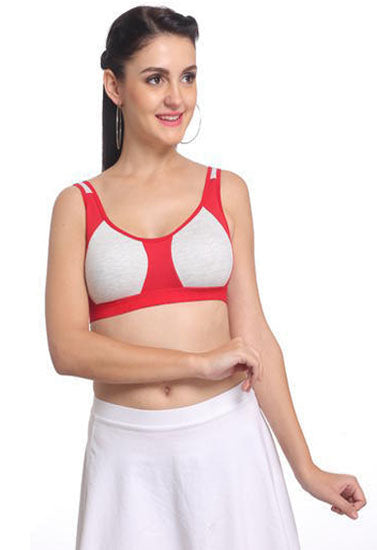 Non padded medium impact Sports bra ( 2 Pack ) - My Vastra