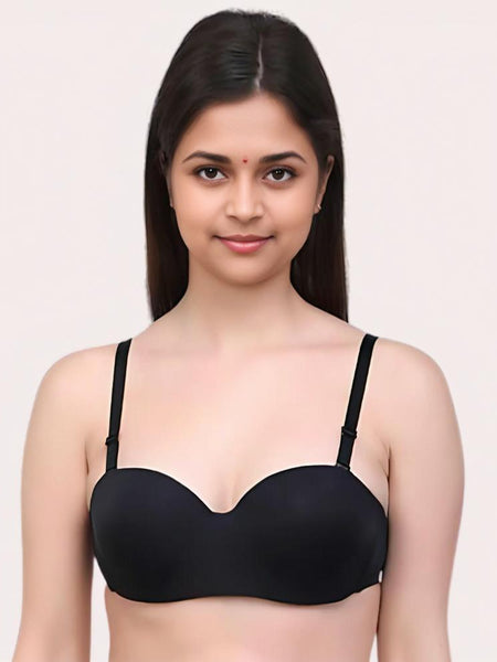 Silken Lift Demi Cup Underwired Support Bras – Pack of 2 (Assorted Colors)