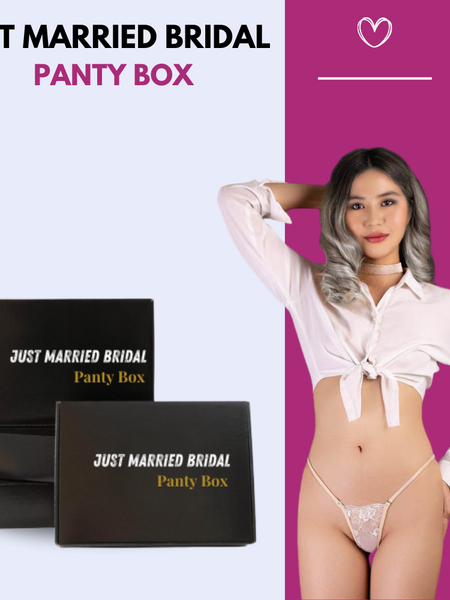 Just Married Bridal Panty Box