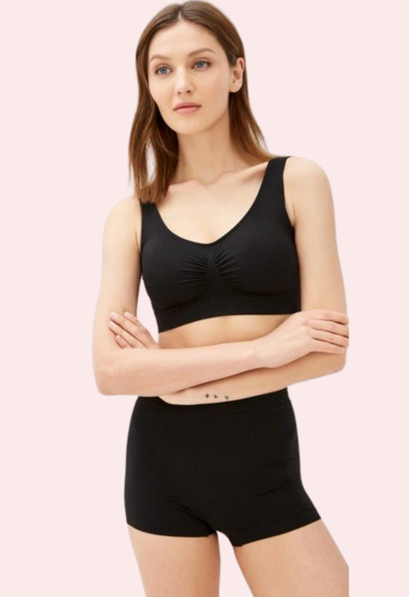 Contrast Medium Support Sports Bra Twin Pack - My Vastra