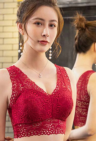 2 pack support & lift lace padded bras - My Vastra