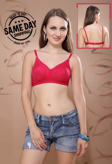 2 Pack Comfy padded non wired t shirt bra - My Vastra