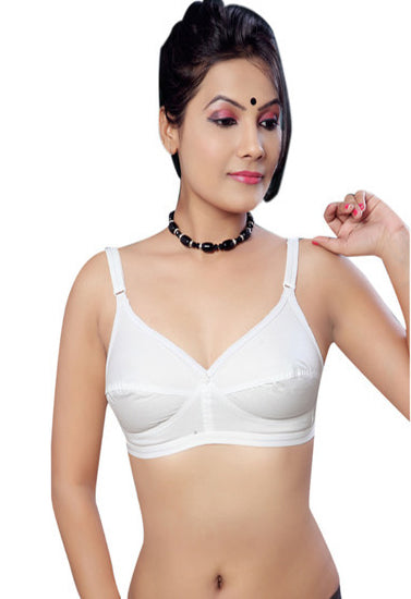 ♥Full Coverage Smooth Cotton Everyday Bra (Pack of 2 ) - My Vastra