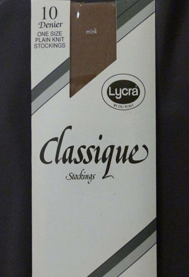 Women 10 denier one size plain knit stockings - My Vastra
