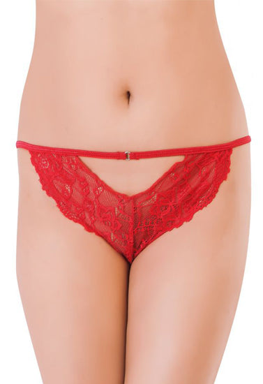 Beautiful Lace Red Women's Cheekies ( Pack of 1 ) - My Vastra