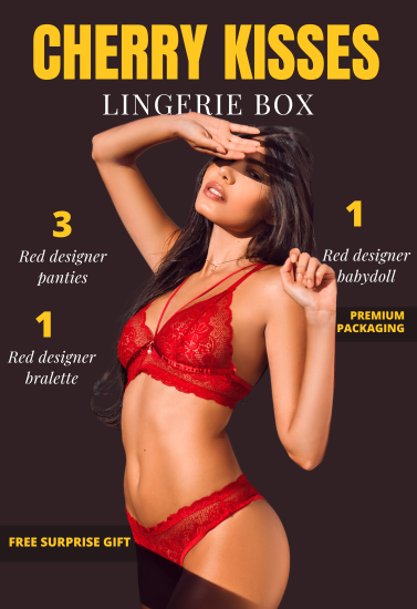 Cherry Kisses Red Lingerie Box - My Vastra