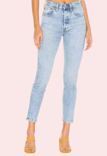 Chic Blue High Rise Skinny Jeans with Low Stretch - My Vastra