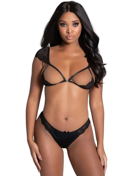 Bust Open Erotic Lingerie Set -ELS-06597