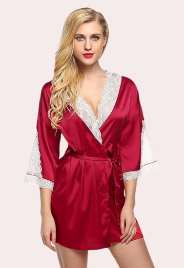 Women's Solid Finish Robe for Hot Nights - My Vastra