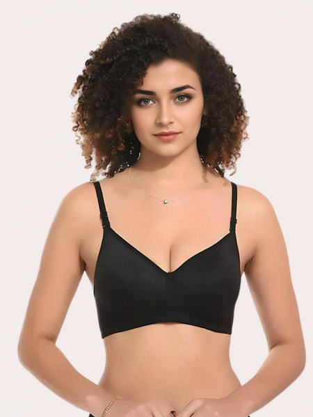 Velvet Touch – Black Lightly Padded Bra