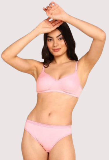 Cozy Cotton Intimates Bra Panty Set - My Vastra
