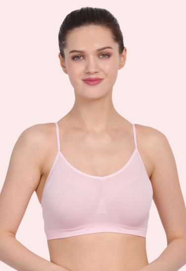 Blush Comfort Light Pink Bra - Non-Padded ( Pk-2) - My Vastra