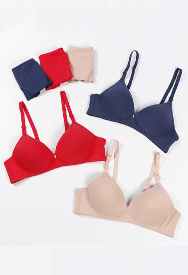 Pack of 3 Female Seamless Padded wire free Bra - My Vastra