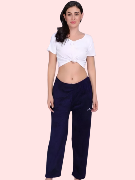 Ladies Woolen Winter Warm Pajama Pack of 2