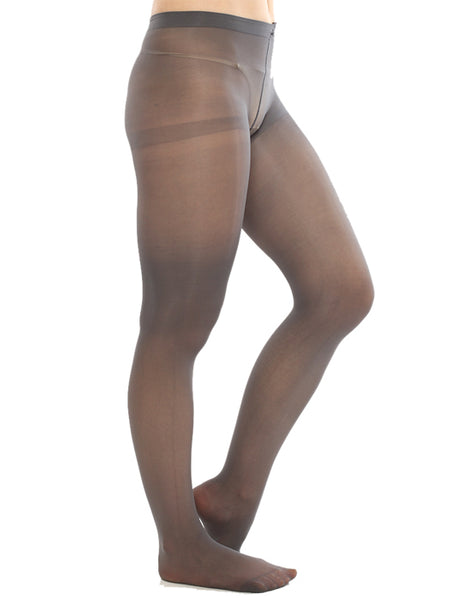 Smokey grey luxury sheer to waist pantyhose - My Vastra