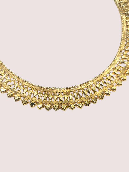 Classic Radiance Gold-Plated Filigree Necklace