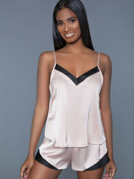 100% Silk Satin cami short set - My Vastra