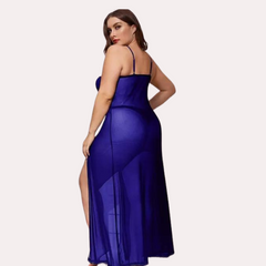 Azure Bloom Women's Blue Babydoll Set - My Vastra