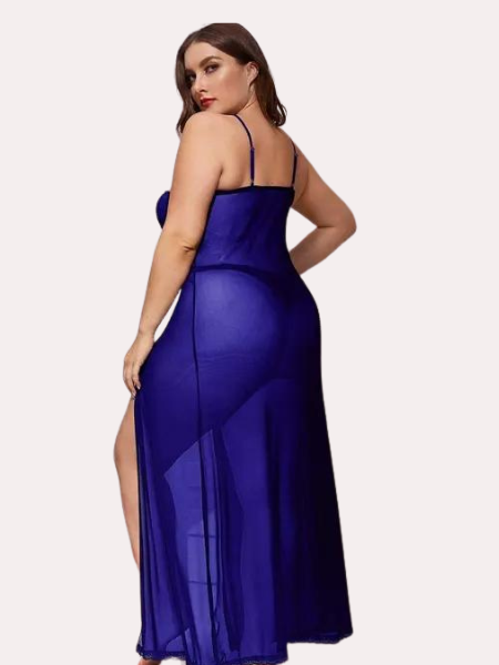 Azure Bloom Women's Blue Babydoll Set - My Vastra