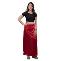 Women's Glimmering silk Stretchable Underskirt for Sarees - My Vastra