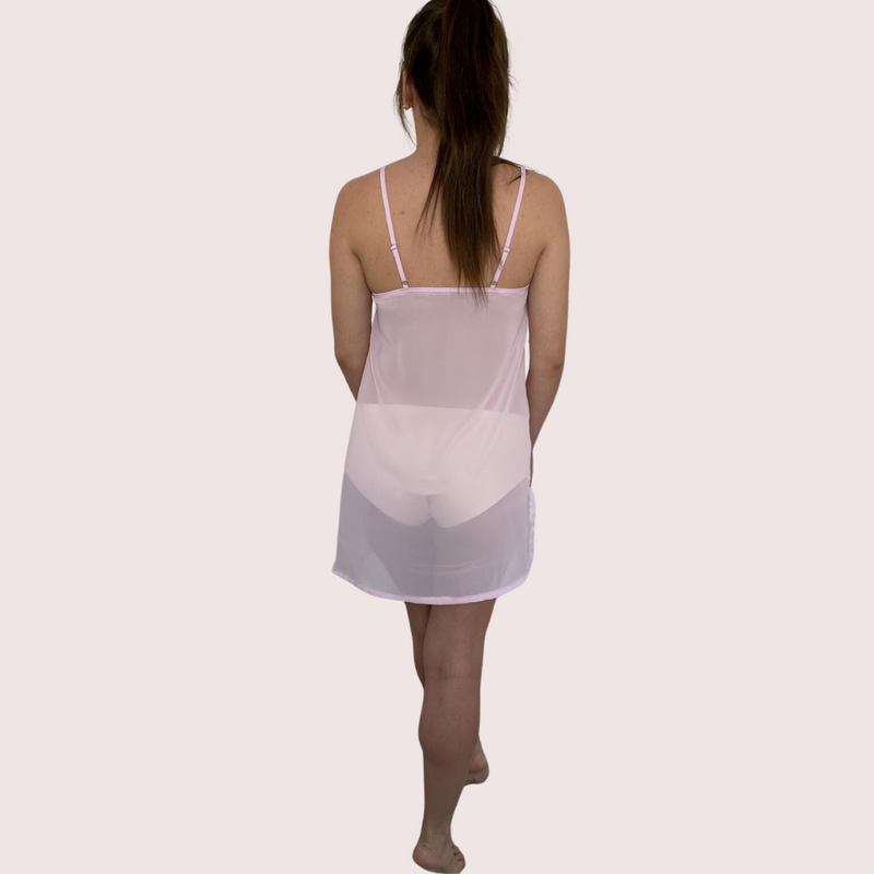 High Street Fully See-Through Mesh Babydoll Nightwear - My Vastra