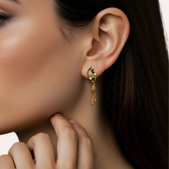 Peacock Grace Dangler Earrings