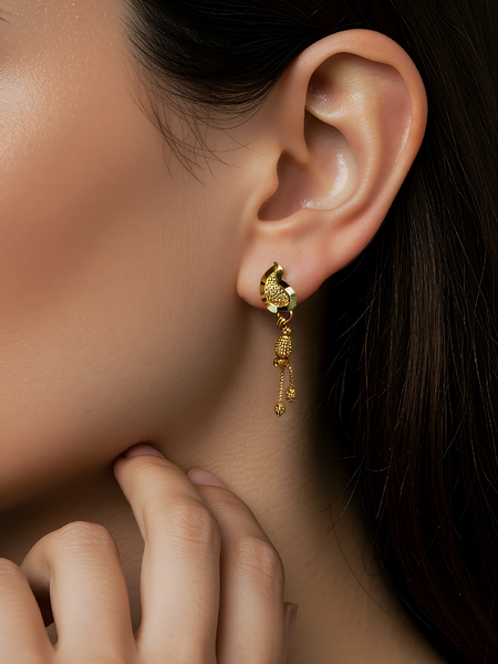 Peacock Grace Dangler Earrings