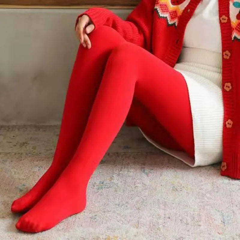 TOMKIND Red Tights - Stylish Women's Legwear - My Vastra