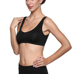 3-Pack Scoop Neck Black Sports Bra Boyshort Set - My Vastra