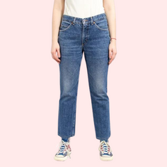 Women's 90s Blue Denim Straight Leg Jeans - My Vastra