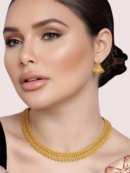 Classic Radiance Gold-Plated Filigree Necklace