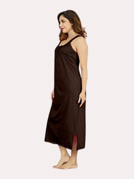 Women's Long Cotton Nightgown Slip - My Vastra