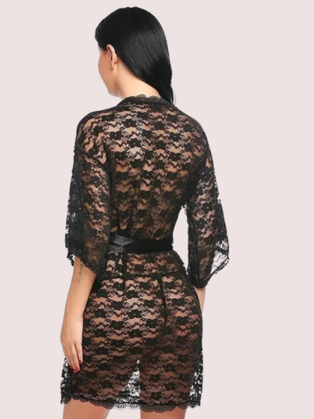 Soft & Lightweight Transparent Lace Robe