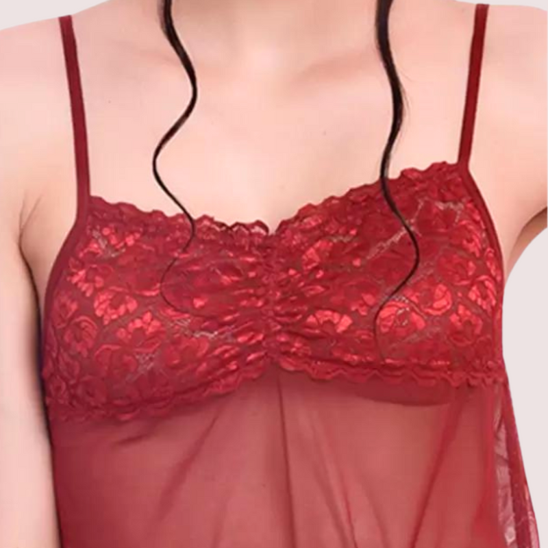 Flirty Sheer Chemise for Women