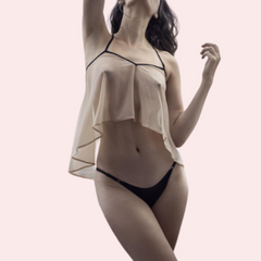 French Daina Seductive See Through Cami top - My Vastra