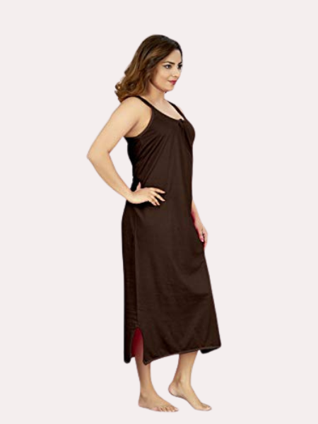 Women's Long Cotton Nightgown Slip - My Vastra