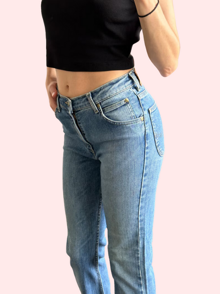 Women's Light Blue High Waist Denim Jeans - My Vastra