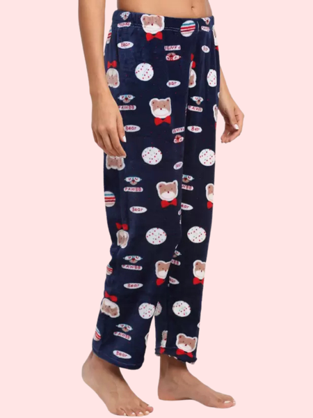 Ladies casual printed warm Pajama (Pk of 2)