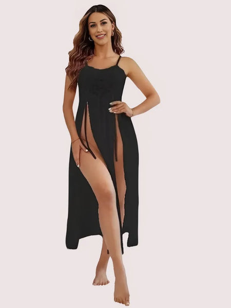 Romantic Black Babydoll Nightwear