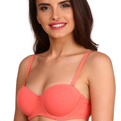 ♥Super Fit Classy Coral Padded Bra - My Vastra