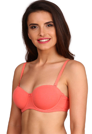 ♥Super Fit Classy Coral Padded Bra - My Vastra