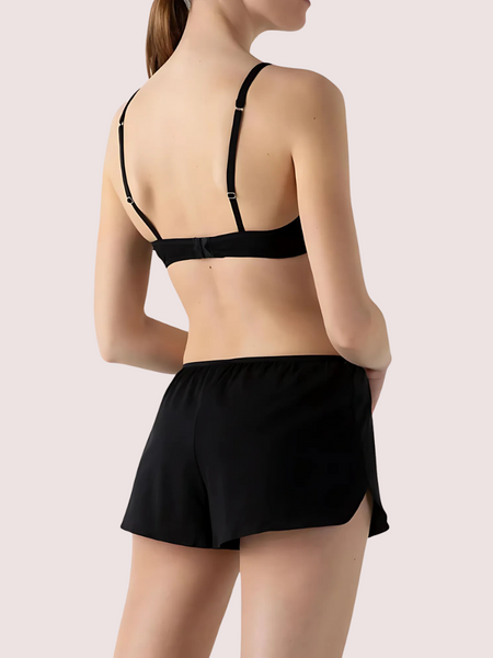 Black 100% Organic Cotton French Knickers