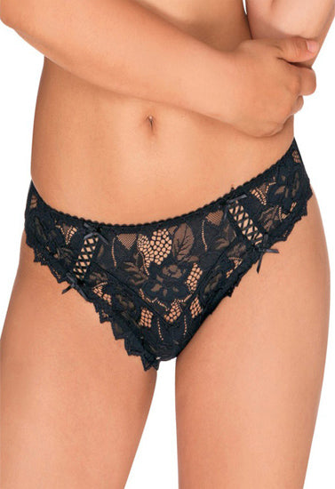 Undiz Very Comfortable  Black lace Thong - My Vastra