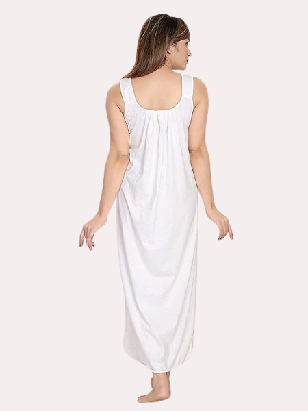Comfortable Maxi Cotton Nighty Gown - My Vastra