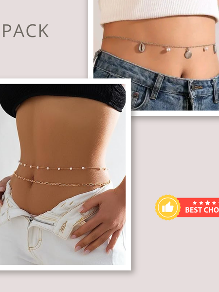 Sensuelle Double Dare Waist Chain Set