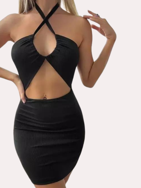 Elegant Black Intimate Babydoll Dress - My Vastra
