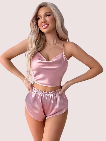 Luxury Silk Camisole & Shorts Set